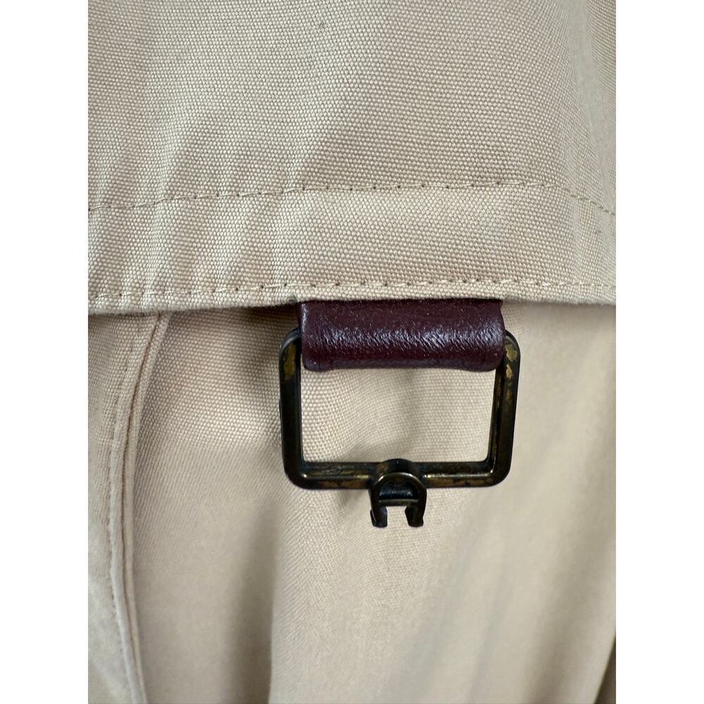 70s VTG Etienne Aigner Trench Coat Double Breasted Fully Lined Belted  Womens L - Picture 13 of 16